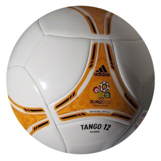 adidas Euro 2012 Glider Soccer Ball White/Gold