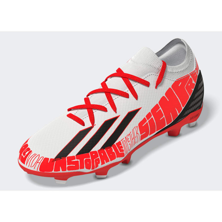 adidas Speed Portal Messi.3 FG Firm Ground Soccer Cleats White/Red