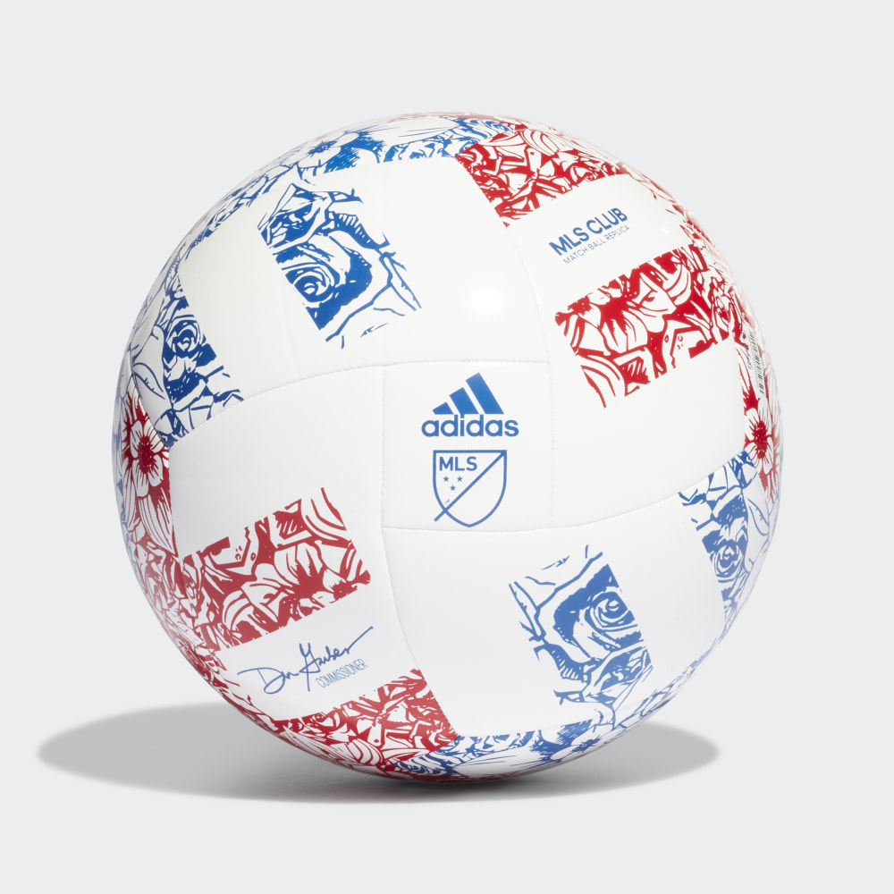 adidas MLS Club Soccer Ball White/Blue