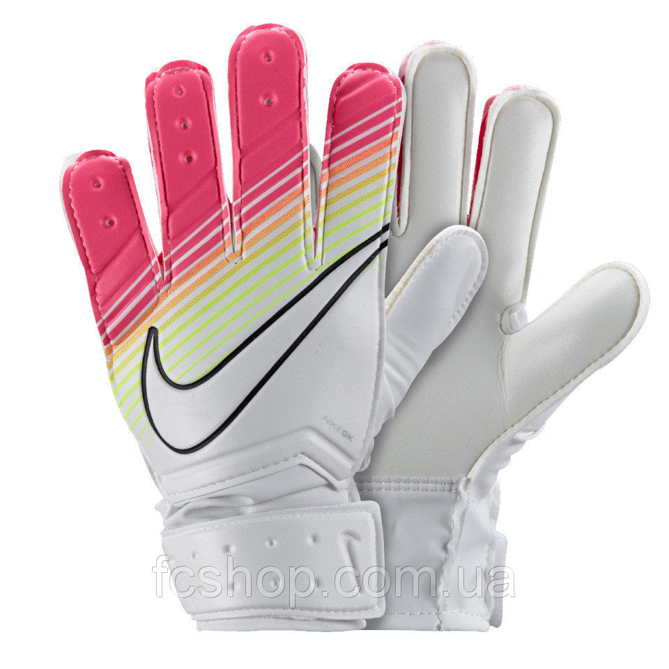 Nike JR Match Goalkeeper Gloves White/Pink