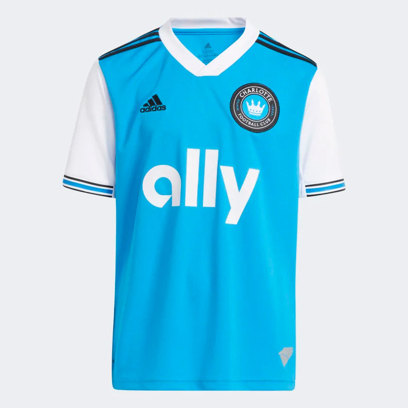 adidas Youth Charlotte FC Home Jersey 22/23