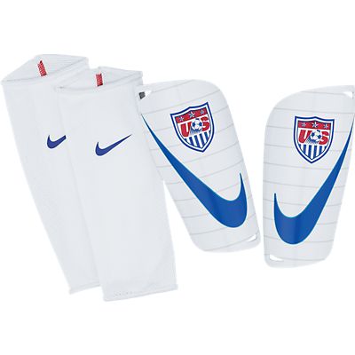 Nike USA Mercurial Lite Shin guards White/Blue